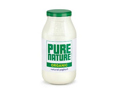 Pure Nature organic whole natural yoghurt 500g